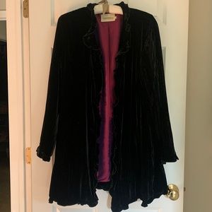 Vintage maestro velvet duster jacket